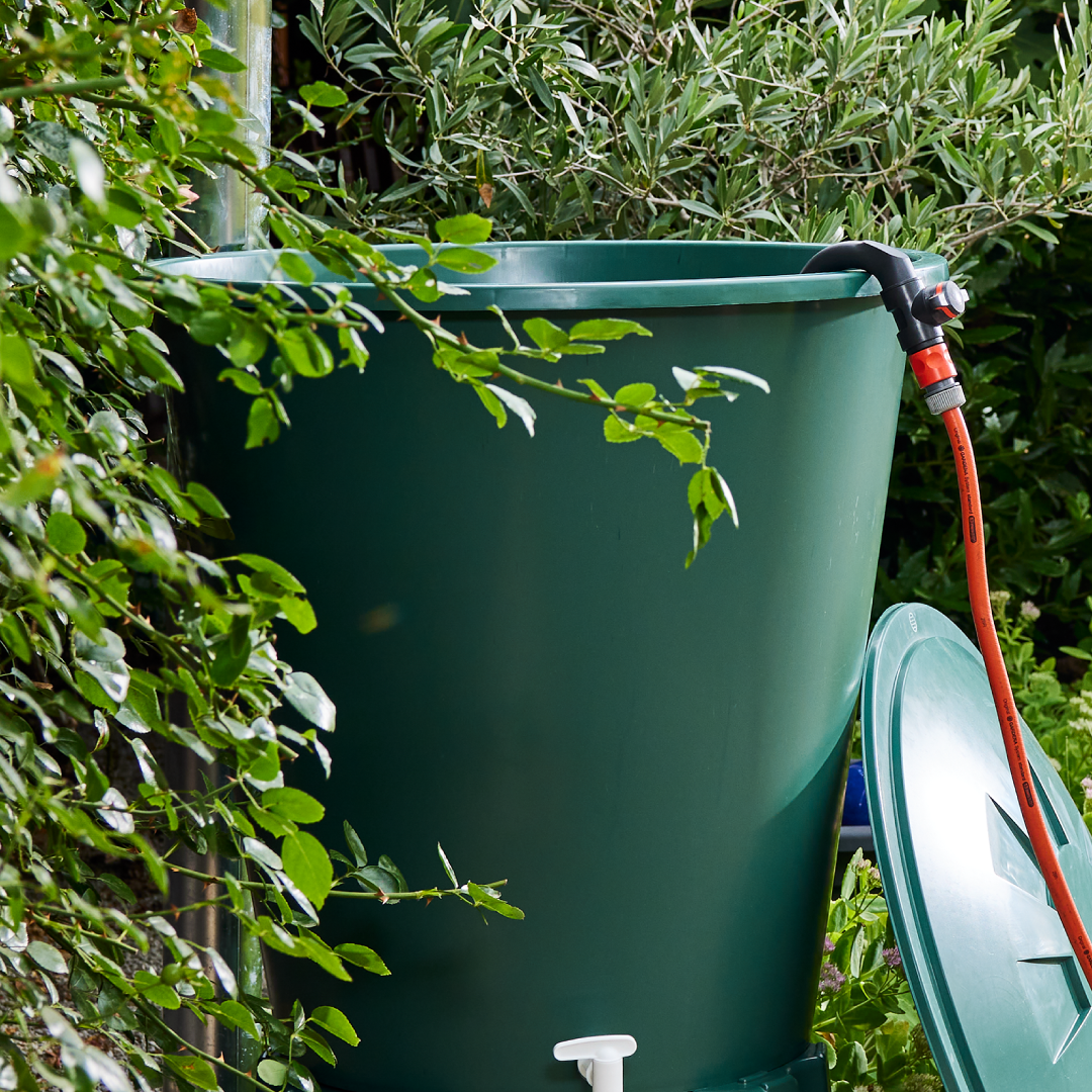 Garantia Round Water Butt 310 litre Green Complete