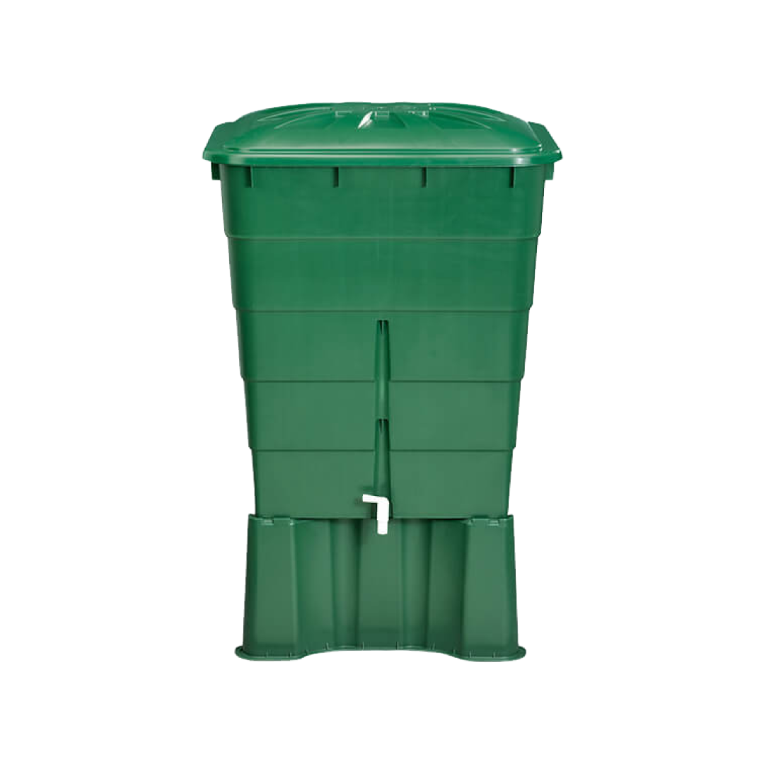 Garantia Square Water Butt 300 litre Green Complete