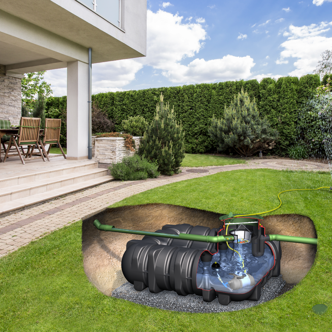 Graf Platin Garden Comfort Rainwater Harvesting Package 1.5m3 - 7.5m3