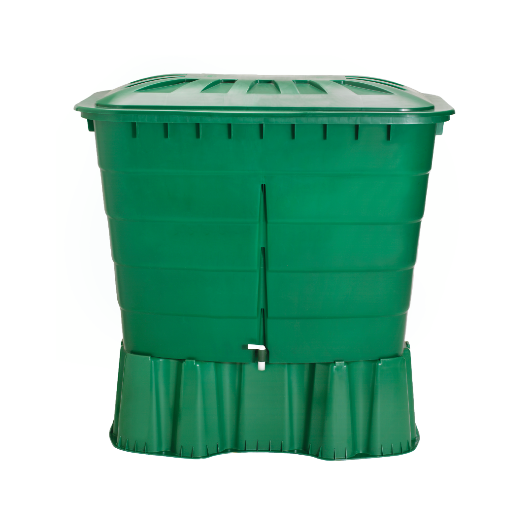 Garantia Square Water Butt 520 litre Green Complete