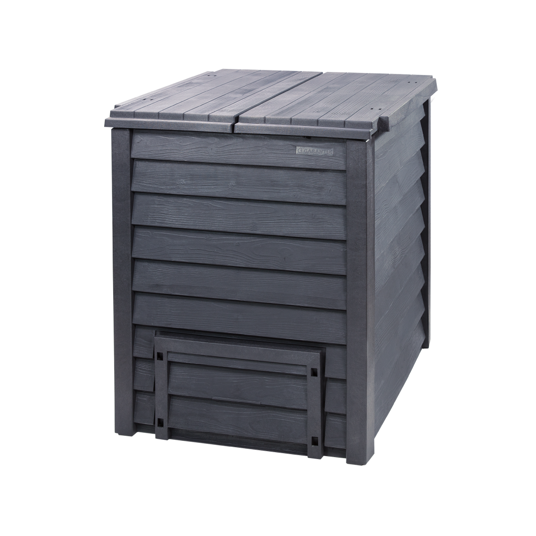 Garantia Thermo Wood Composter 600 litre Brown incl Soil Fence