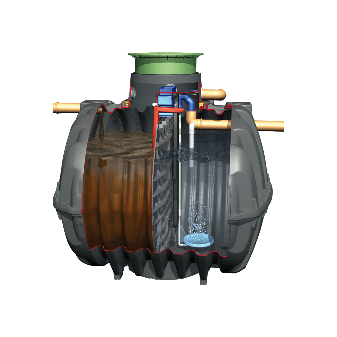 Graf oneAdvanced 6PE With Packaged Tertiary Sand Filter Wastewater Treatment System